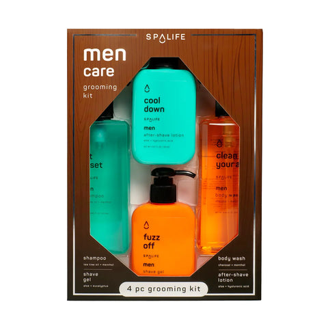 Men's Hair & Body Care Grooming Kit - 4 Pc