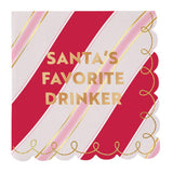 Slant Holiday Beverage Napkins (20)