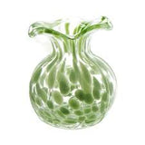 Ruffled Edge Spotted Vases
