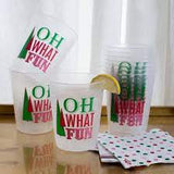 Holiday Frosted Party Cups (10)