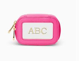 Bubbles Clear Small Monogrammed Cases