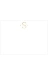 Caspari Gold Initial Notes