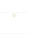 Caspari Gold Initial Notes