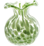Ruffled Edge Spotted Vases