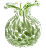 Ruffled Edge Spotted Vases