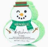Spongelle Holiday Snowman Ornaments