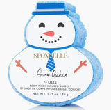 Spongelle Holiday Snowman Ornaments