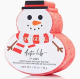 Spongelle Holiday Snowman Ornaments
