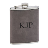 Engraved Leatherette Flask