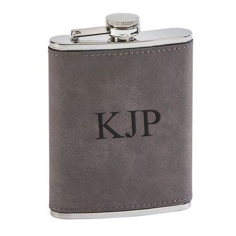 Engraved Leatherette Flask (2321)
