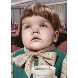 Little Girl Coffee Funny Card