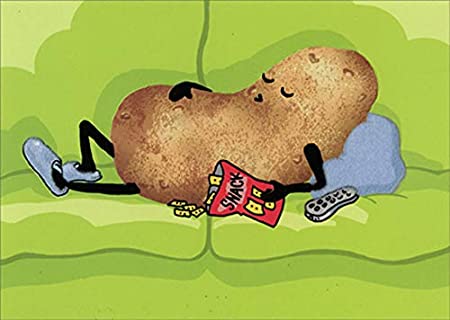 Couch Potato Birthday Card