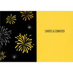 Champagne Fireworks Congrats Card