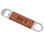 Engraved Leatherette Bottle Openers