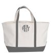 Monogrammed Large Boat Tote