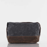 Monogrammed Waxed Dopp Kit