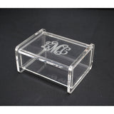Small Lucite Hinged Box (A129)