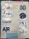 Monogrammed Acrylic Magnetic Picture Frames