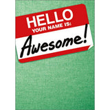 Hello Awesome Thank You Card