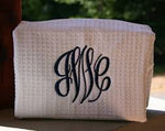 Monogrammed Waffle Weave Spa Gifts