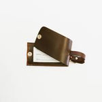 Monogrammed Leather Luggage Tag