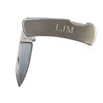 Engraved Stainless Pocket Knives
